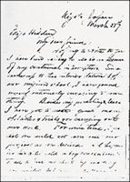 新島襄のミス・ヒドン宛書簡（1876年3月27日）