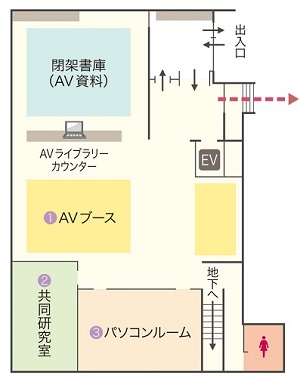 今出川図書館 1 階